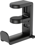 EURPMASK Rotating Headphone Stand,Adjustable Clamp-on Headset Holder Hanger