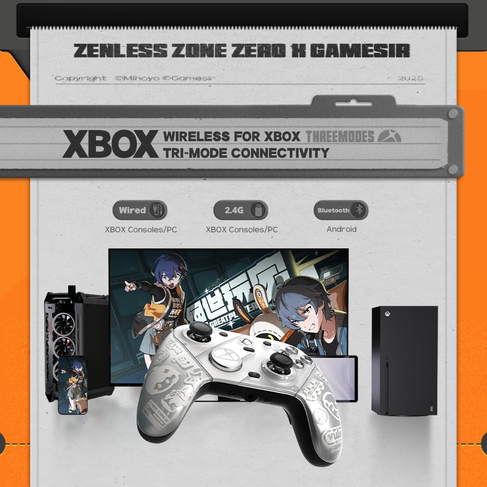 GameSir G7 Pro Wireless XBOX Controller,TMR Sticks,Windows,Trigger Stops
