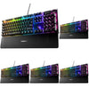 SteelSeries Apex 3 RGB Gaming Keyboard – 10-Zone RGB Illumination – IP32 Water Resistant – Premium Magnetic Wrist Rest (Whisper Quiet Gaming Switch)