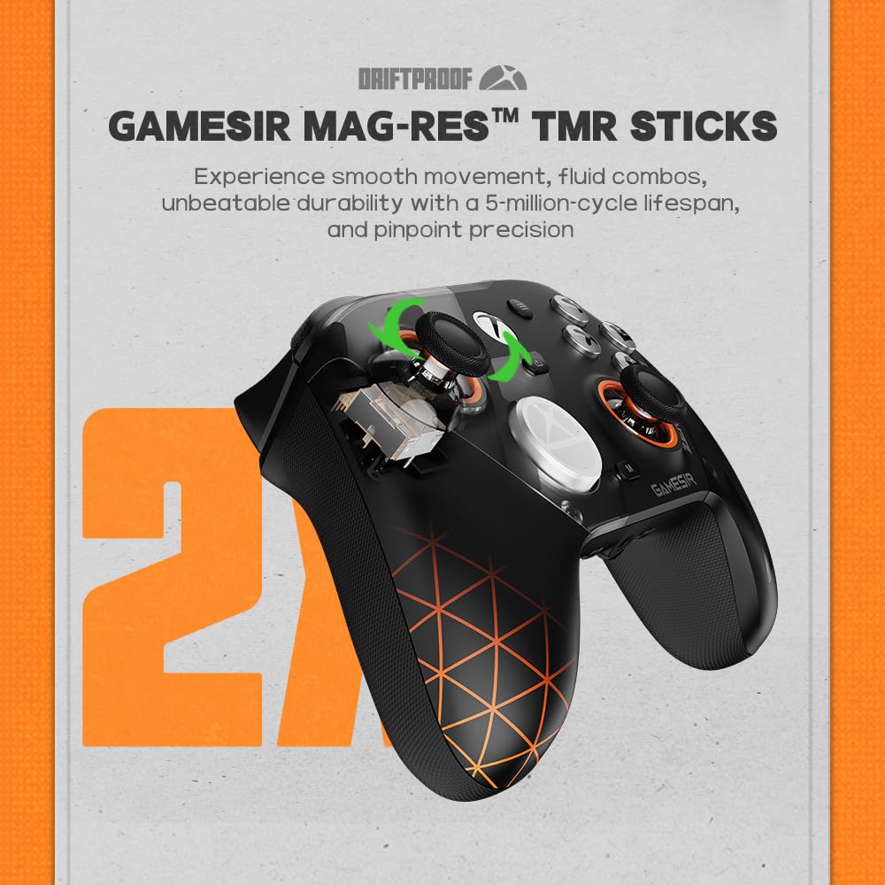 GameSir G7 Pro Wireless XBOX Controller,TMR Sticks,Windows,Trigger Stops