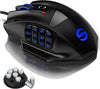 UtechSmart Venus Pro Wired MMO Gaming Mouse - 16400 DPI RGB