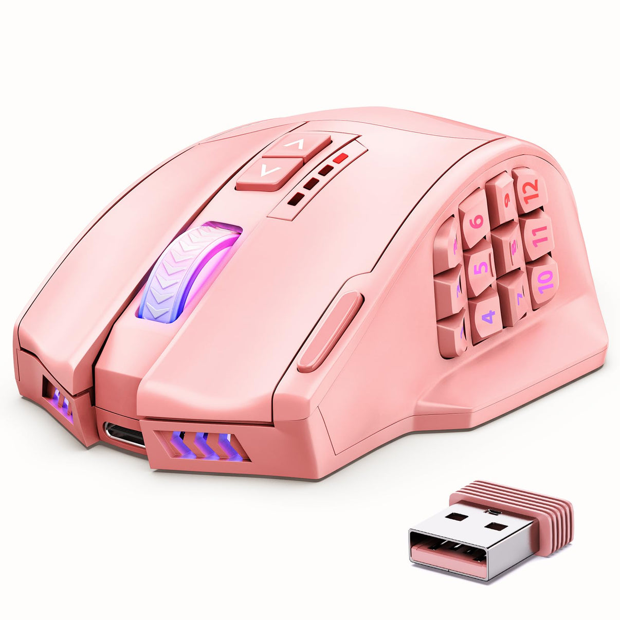 UtechSmart Venus Pro Wired MMO Gaming Mouse - 16400 DPI RGB