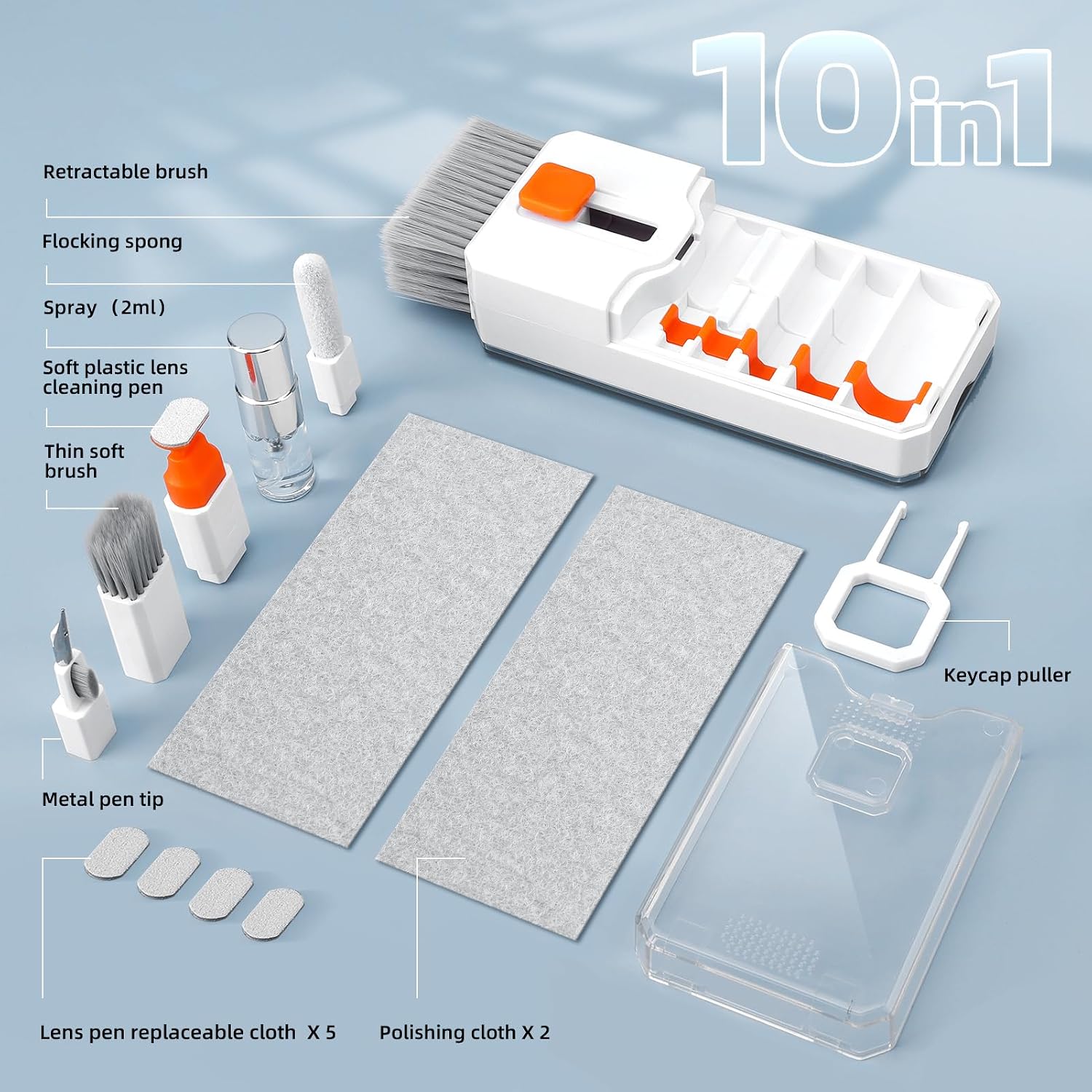 Ordilend Keyboard Cleaner & Laptop Cleaning Kit, All-in-1 for Computer PC