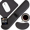 GORILLA GRIP Memory Foam Wrist Rest for Computer Keyboard, 2 Piece Black